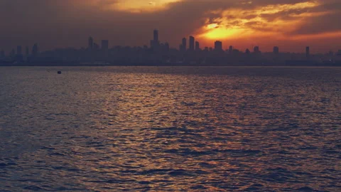 Sunset &amp; Sea Stock Footage 153011047