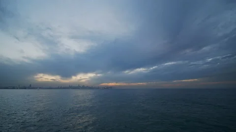 Sunset &amp; Sea Stock Footage 153027130