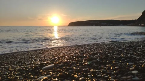 Sunset on the sea Stock Footage 155685457