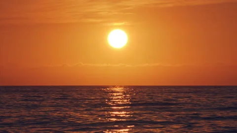 Sunset &amp; Sea Stock Footage 156980993