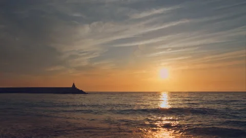 Sunset &amp; Sea Stock Footage 157025809