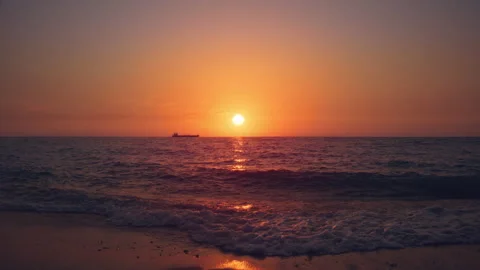 Sunset &amp; Sea Stock Footage 157832344