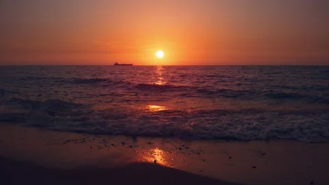 Sunset &amp; Sea Stock Footage 157832919