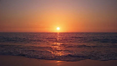 Sunset &amp; Sea Stock Footage 157833544