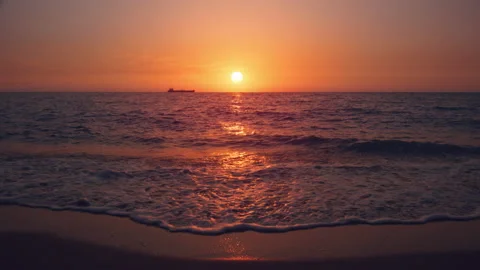 Sunset &amp; Sea Stock Footage 157833915