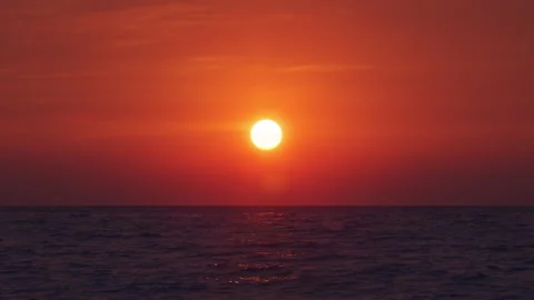 Sunset &amp; Sea Stock Footage 157837164