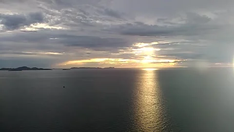 Sunset in the sea Stock Footage 165791279