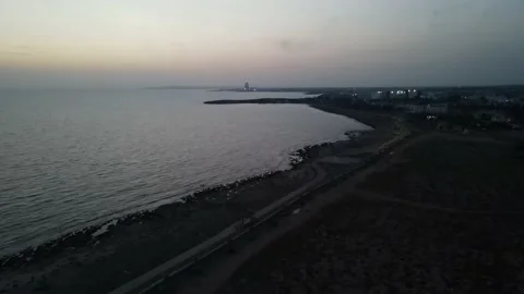 Sunset at sea. Stock Footage 166059629