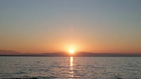 Sunset at the sea. Stock Footage 170195609