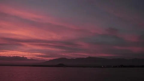 Sunset by the Sea Stock Footage 185917342