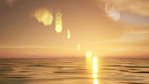 Sunset on the sea Stockbeeldmateriaal 194516886