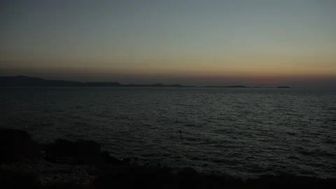 Sunset on the sea. Stock Footage 197376745