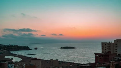 Sunset in the sea Stock Footage 246494155