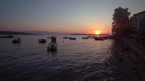 Sunset at sea 動画素材 247276403