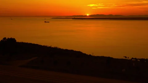 Sunset at sea Vidéo 297663089