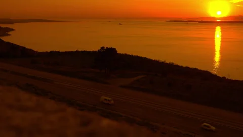 Sunset at sea Vidéo 297663286