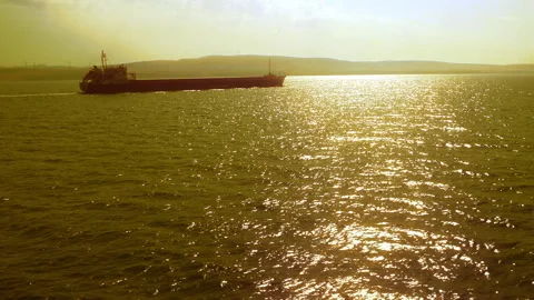 Sunset at sea Stockbeeldmateriaal 297687566