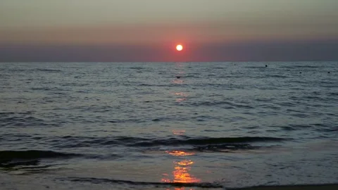 Sunset at sea Stock Footage 308161872