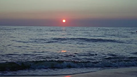 Sunset at sea Stock Footage 308161893