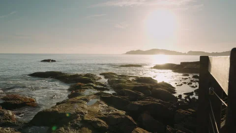 Sunset on the sea Stock Footage 309724640