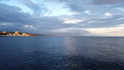 Sunset on the sea Motion lapse  timelapse Stock Footage 106374254