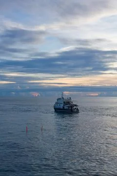 Sunset on sea at philippines Foto stock