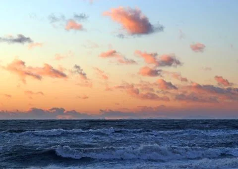 Sunset on the sea Stock Photos