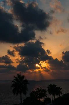Sunset sea Stock Photos