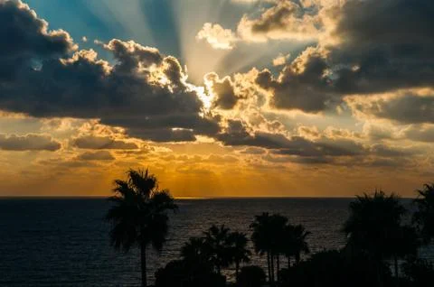 Sunset sea Stock-Fotos