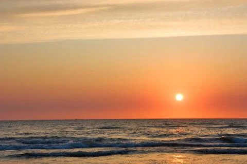 Sunset at sea Stock Photos