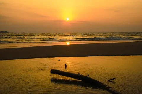 Sunset in the sea Stock-Fotos