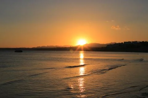 Sunset at sea Stock Photos