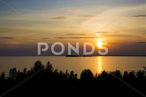Sunset at the seа Stock Photos