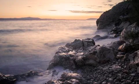 Sunset sea Stock Photos