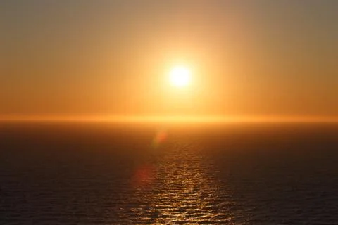 Sunset at sea Stock Photos