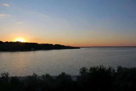 Sunset at sea Stock Photos