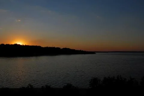 Sunset at sea Stock Photos