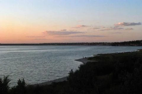 Sunset at sea Stock Photos