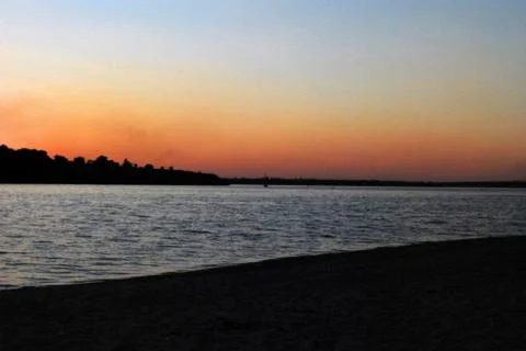 Sunset at sea Stock Photos