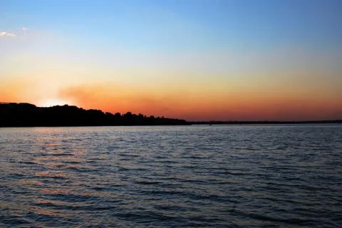Sunset at sea Stock Photos