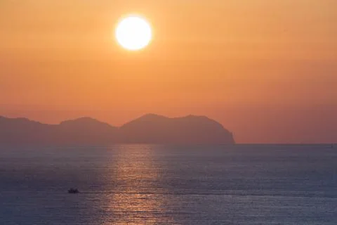 Sunset at sea Stock Photos