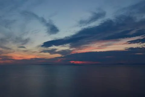 Sunset at the sea Stock Photos