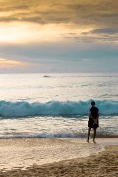 Sunset on the Sea 写真素材