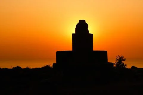 Sunset on the sea Stock Photos