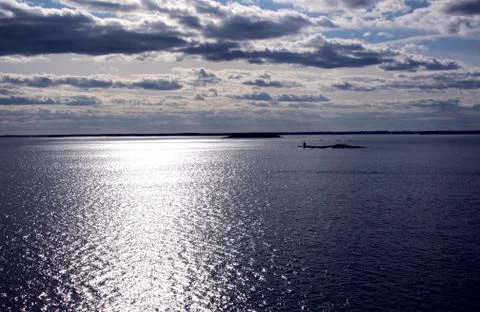 Sunset on the sea Stock Photos