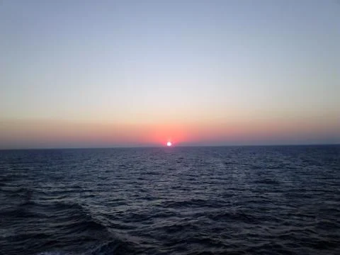 Sunset on the sea Stock Photos