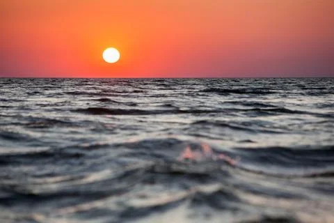 Sunset on the sea Stock Photos