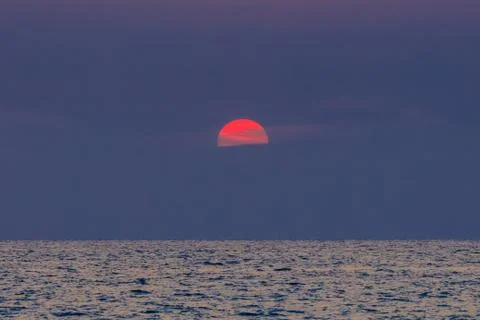 Sunset at sea Stock Photos