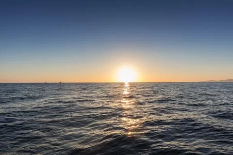 Sunset on the sea Foto stock