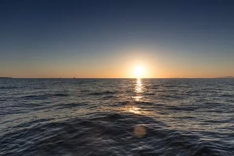 Sunset on the sea Stock Photos